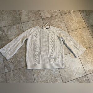 J.Crew Cableknit Bell-sleeve Sweater